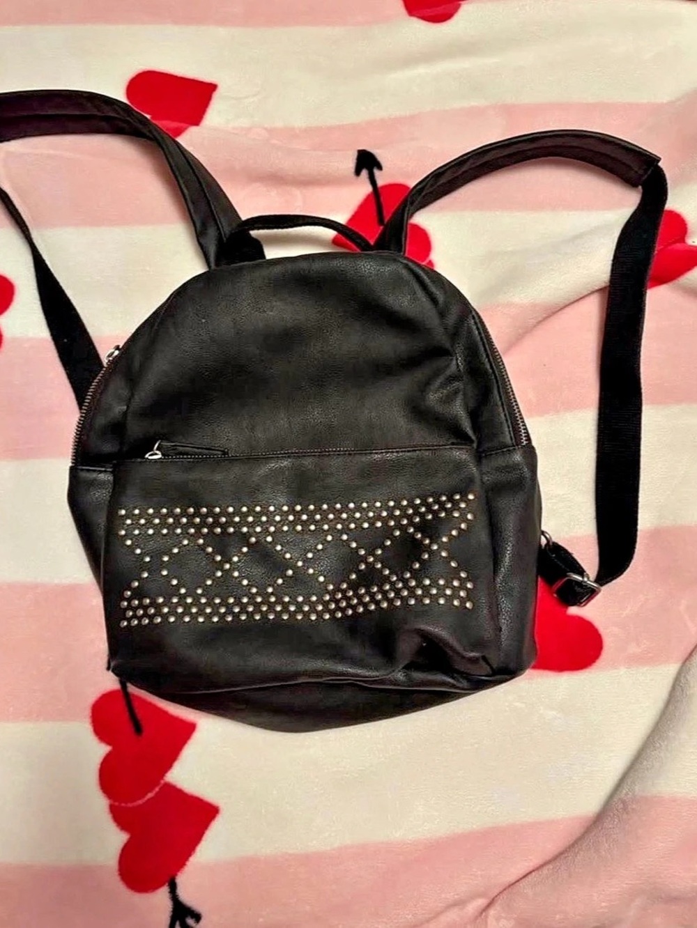 Studded Black Backpack Like New